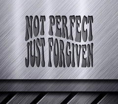 Not Perfect, Just Forgiven Retro Christian SVG SVG