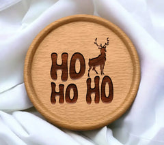 Retro Christmas Reindeer Ho Ho Ho SVG Cut File SVG