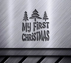 My First Christmas SVG - Retro Christmas Tree Design SVG