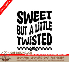 Retro Christmas Sweet But A Little Twisted SVG Design SVG