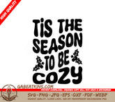 Retro Christmas Tis The Season To Be Cozy SVG SVG