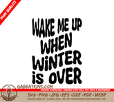 Wake Me Up When Winter Is Over - Retro Christmas SVG SVG