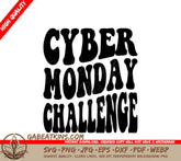 Retro Cyber Monday Challenge SVG Design - SVG
