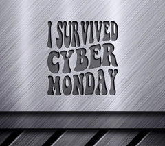 I Survived Cyber Monday Retro SVG SVG