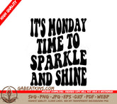 Retro Cyber Monday Sparkle SVG - Shine Bright SVG