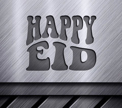 Retro Happy Eid Silhouette SVG SVG