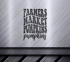 Retro Fall Farmers Market Pumpkins SVG - Sign SVG