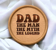 Retro Dad The Man The Myth The Legend SVG Cut File SVG