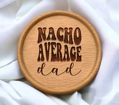 Retro Nacho Average Dad SVG Cut File SVG