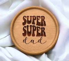 Retro Super Dad SVG Design - Super Super Dad Design SVG