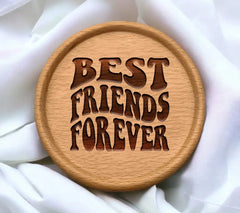 Best Friends Forever Retro SVG - Image SVG