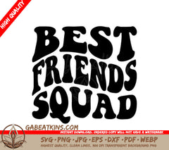 Best Friends Squad Retro SVG Design SVG