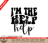 Im The Help Retro SVG Design SVG