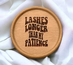 Lashes Longer Than My Patience Retro SVG SVG