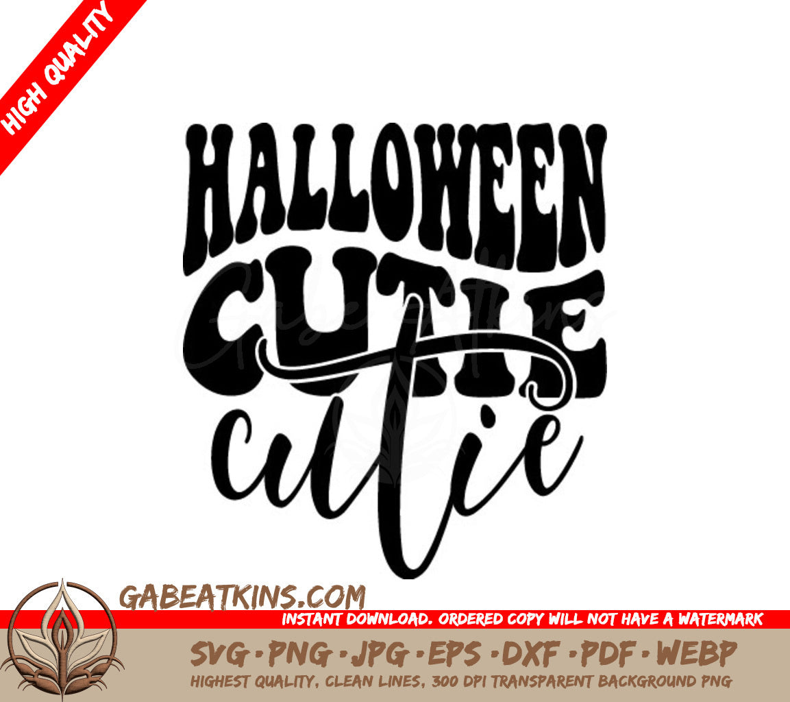 Retro Halloween Cutie SVG - Design SVG
