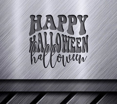 Retro Happy Halloween Sign SVG SVG