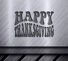 Retro Happy Thanksgiving Silhouette SVG SVG