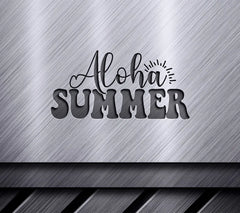 Aloha Summer Palm Tree SVG - Retro Summer Design SVG