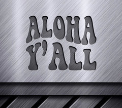 Aloha Yall Retro Summer Silhouette SVG SVG