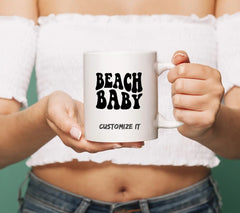 Retro Summer Beach Baby SVG Cut File - Design SVG