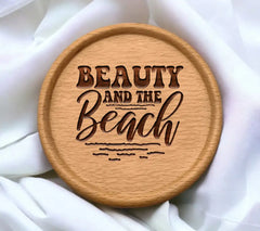 Beauty & The Beach Retro Summer SVG Design SVG