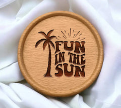 Retro Palm Tree Fun in the Sun SVG - Design SVG