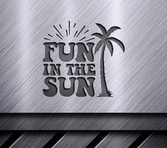 Retro Summer Fun In The Sun SVG - Palm Tree Design SVG