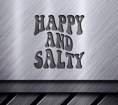 Retro Summer Happy & Salty SVG Design - SVG