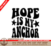 Hope Is My Anchor Retro Summer SVG SVG