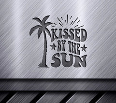 Retro Palm Tree Silhouette SVG - Kissed By The Sun SVG