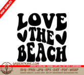 Retro Summer Love The Beach SVG - Image SVG