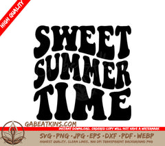 Sweet Summer Time Retro SVG Design SVG
