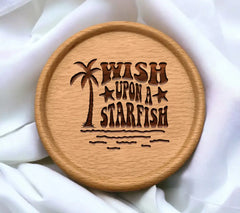 Retro Summer Wish Upon A Starfish SVG - Design SVG