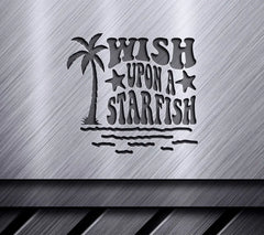 Retro Summer Wish Upon A Starfish SVG - Design SVG