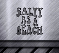 Salty As A Beach Retro Summer SVG Design - SVG