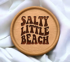 Salty Little Beach Retro Summer Design SVG SVG