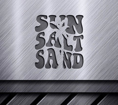Retro Sun, Salt, Sand Palm Tree Design SVG SVG