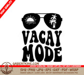 Retro Palm Tree Sunglasses SVG - Vacay Mode Design SVG