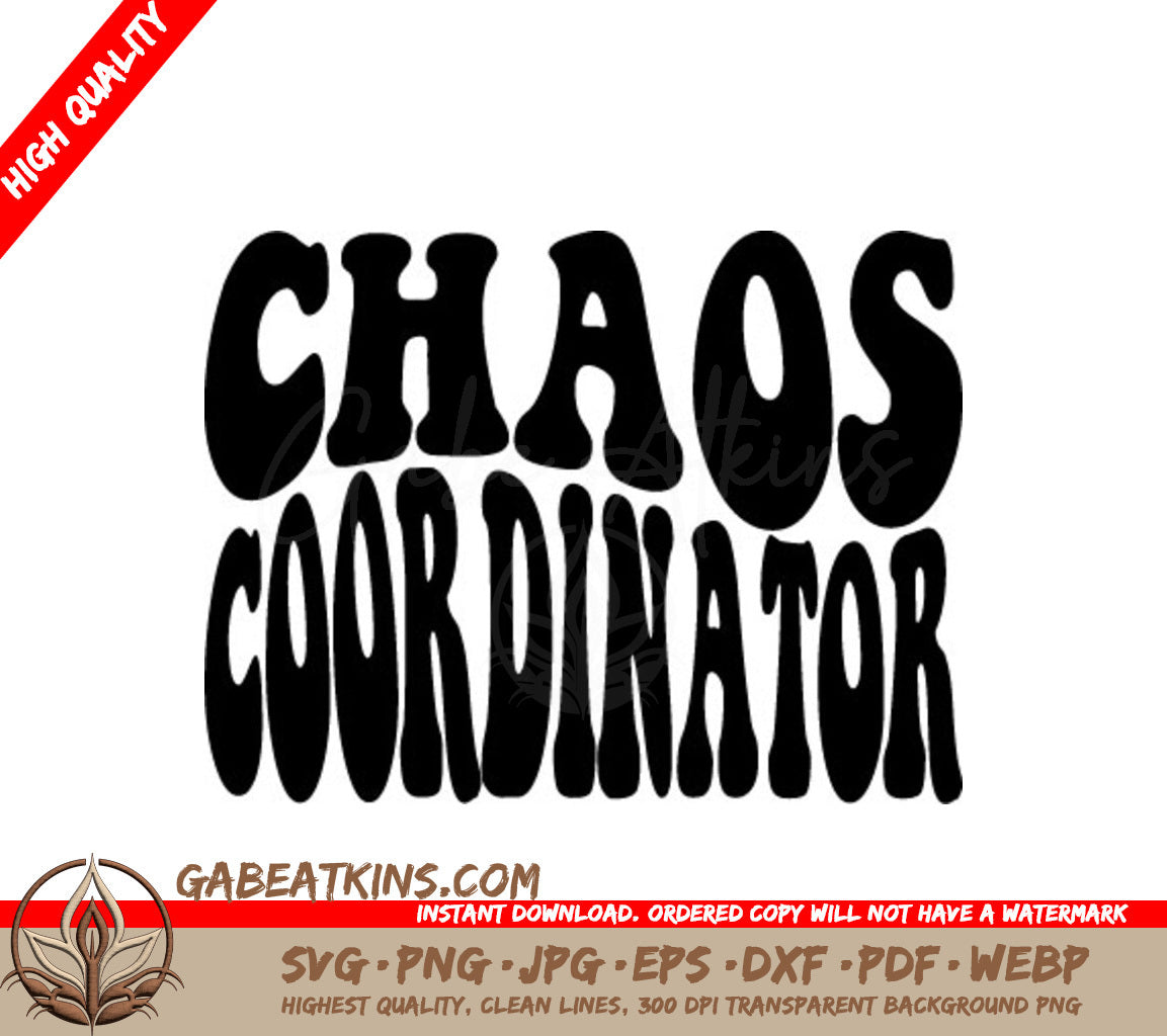 Chaos Coordinator SVG Design - Retro Teacher Design SVG