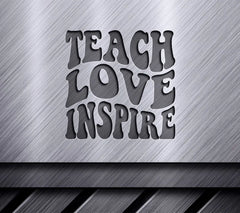 Retro Teacher Teach Love Inspire SVG SVG
