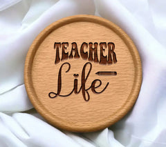 Retro Teacher Life SVG - Pencil Design SVG
