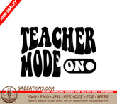 Retro Teacher Mode SVG Design - SVG