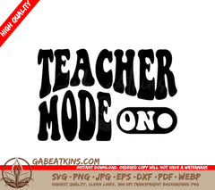 Retro Teacher Mode SVG Design - SVG