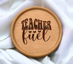 Retro Teacher Fuel SVG - Design with Hearts SVG