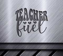 Retro Teacher Fuel SVG - Design with Hearts SVG