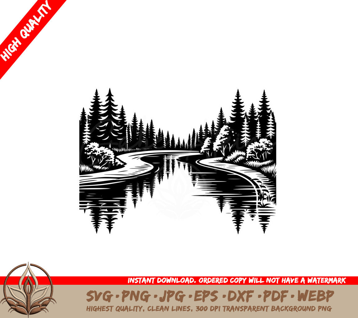 Rivers Edge Bliss SVG Cut File Design Download