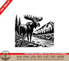 Riverside Moose Haven SVG