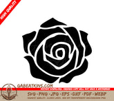 Swirl Center  Rose SVG SVG