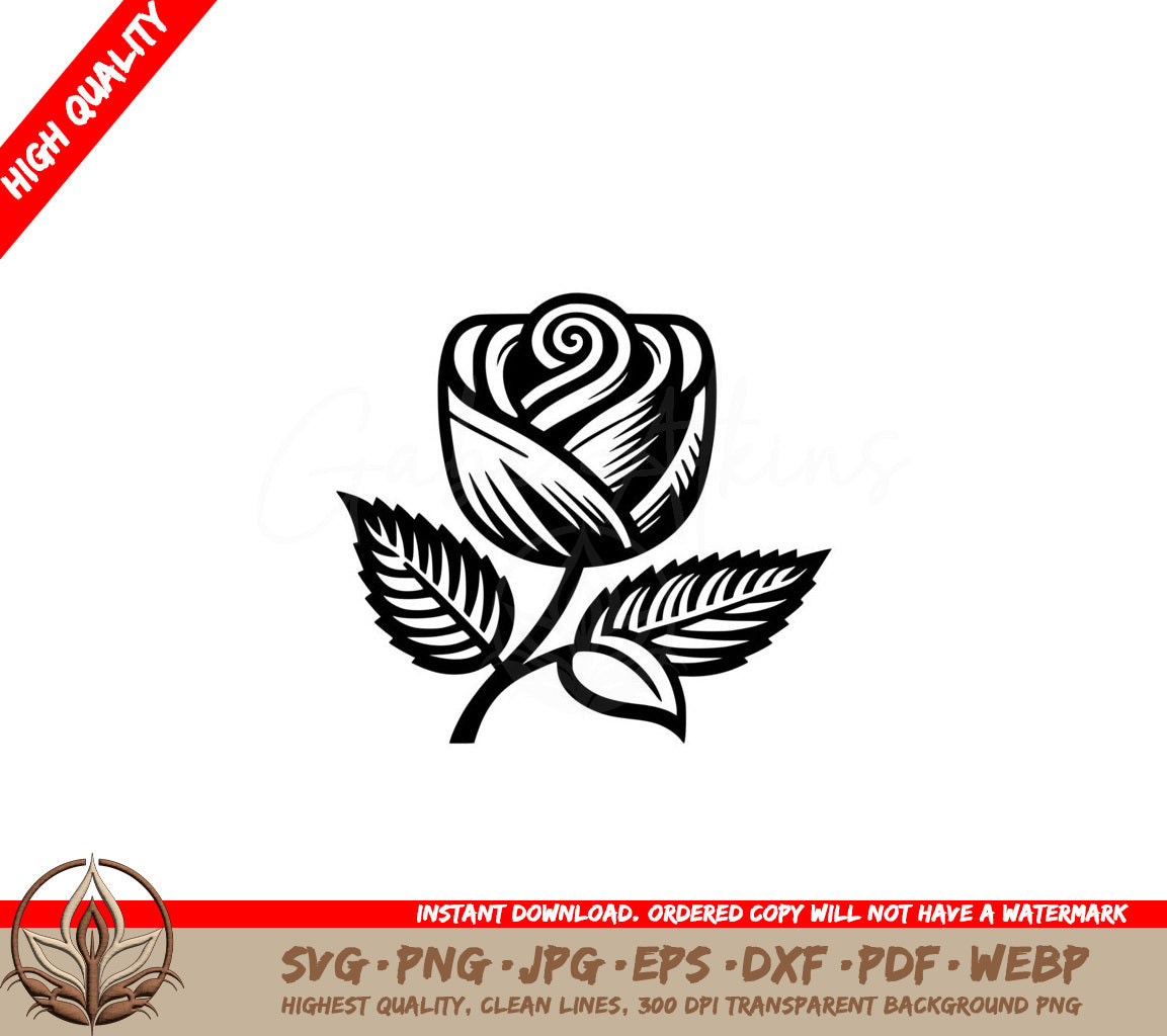 Rose Eternity SVG Cut File