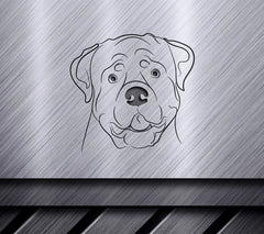 Rottweiler Face SVG SVG